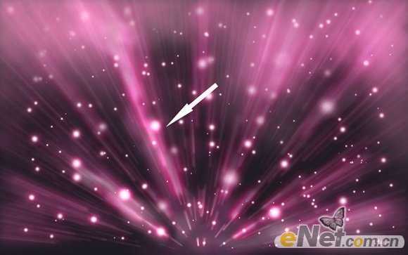 ‘photoshop利用画笔及滤镜打造出梦幻的紫色放射背景‘