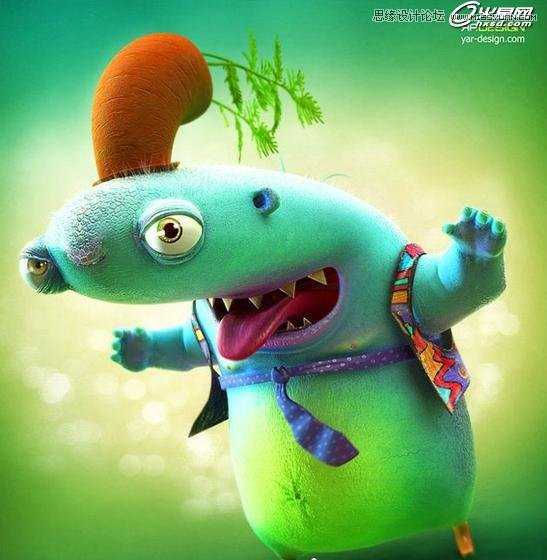 用3ds Max制作吓人的外星小怪物 