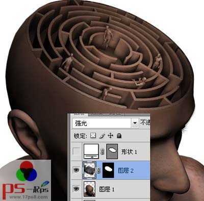 ‘photoshop合成打造大脑迷宫宣传海报教程‘