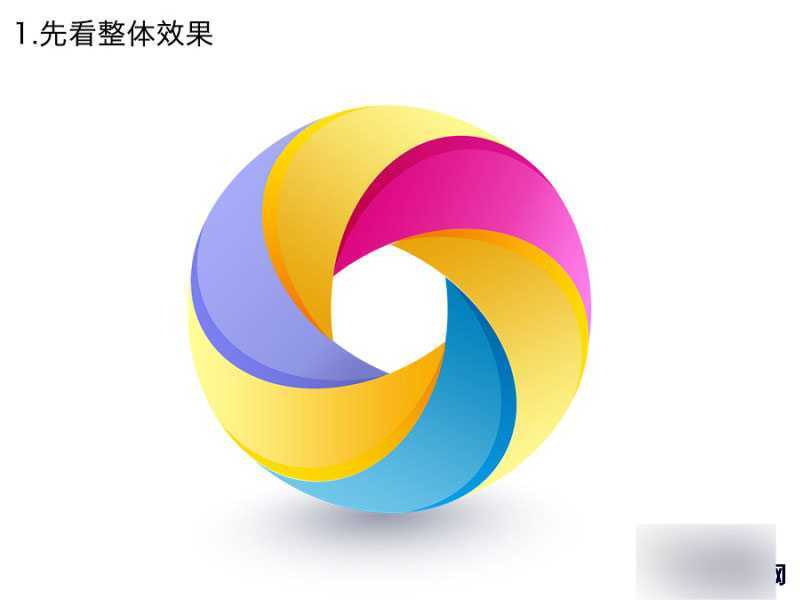 ‘PS切割法制作漂亮的彩色圆环‘