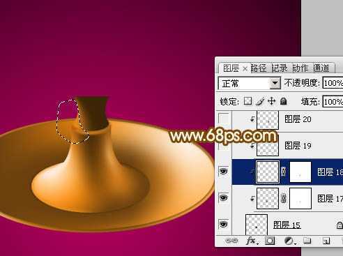 ‘Photoshop设计制作一盏古典的正在燃烧的陶瓷油灯‘