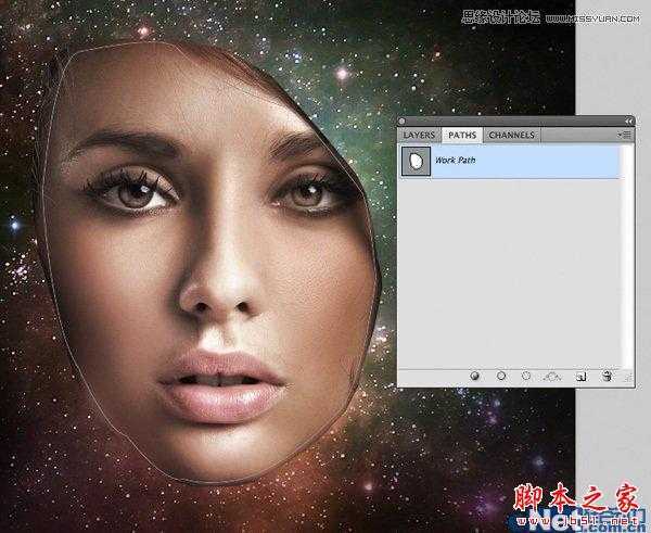 ‘Photoshop合成制作创意风格撕裂的面部效果‘