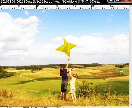‘Photoshop调出外景图片流行的欧美怀旧色‘