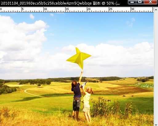 ‘Photoshop调出外景图片流行的欧美怀旧色‘