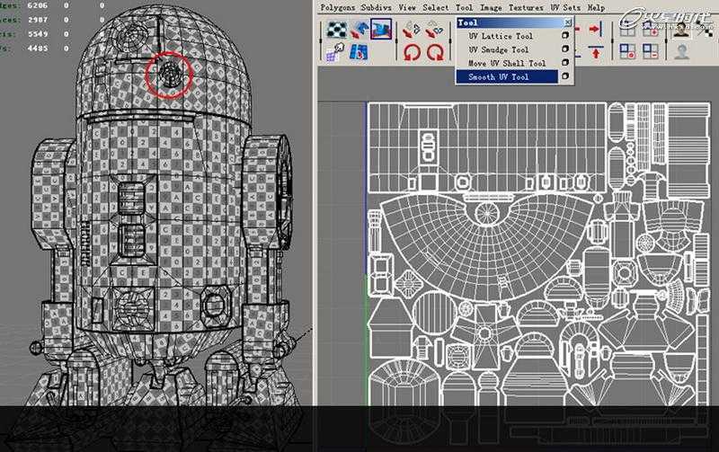 MAYA制作《星球大战》中的机器人R2D2 脚本之家 MAYA建模教程