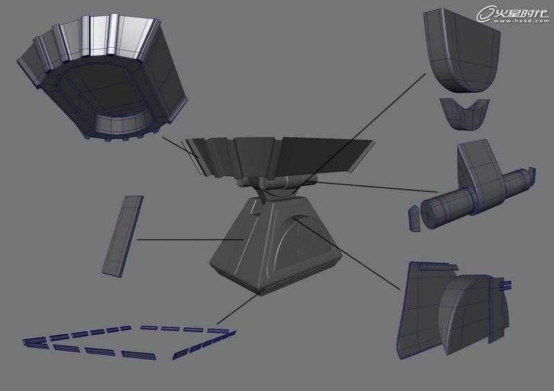 MAYA制作《星球大战》中的机器人R2D2 脚本之家 MAYA建模教程