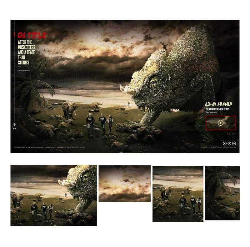 ‘PS霸王蜥合成过程分享‘