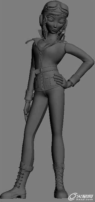 3DSMAX制作卡通女飞行员角色 脚本之家 3DSMAX角色教程