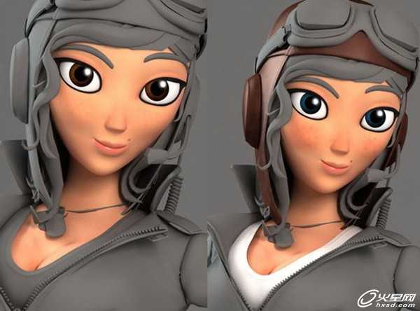 3DSMAX制作卡通女飞行员角色 脚本之家 3DSMAX角色教程