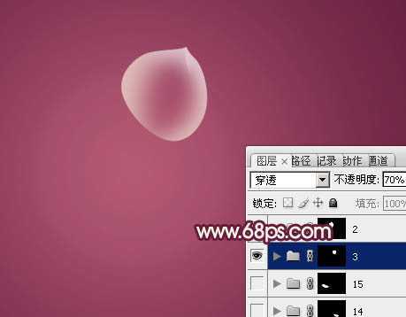 ‘Photoshop设计制作出半透明的光影花朵‘