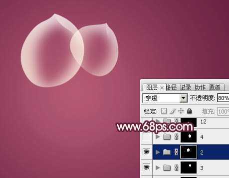 ‘Photoshop设计制作出半透明的光影花朵‘