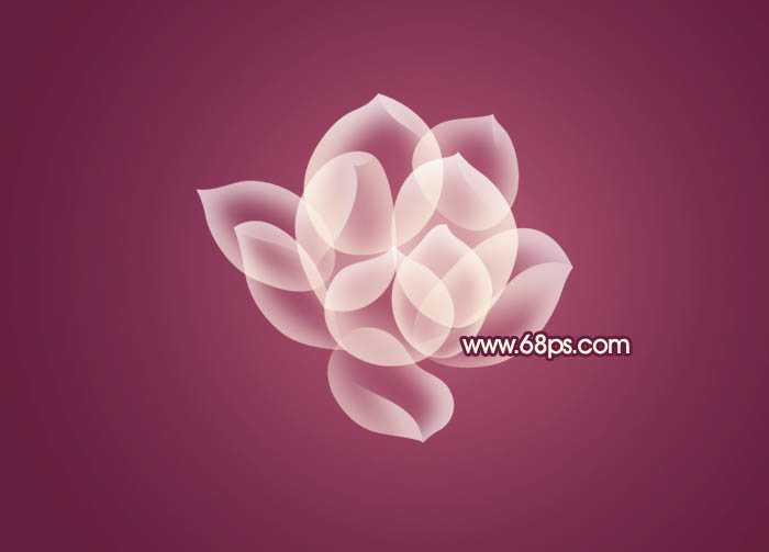 ‘Photoshop设计制作出半透明的光影花朵‘