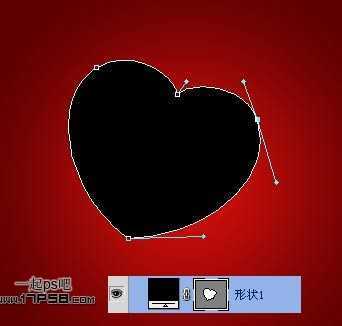 ‘photoshop设计制作出2012情人节红色心形壁纸‘