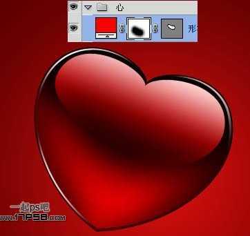 ‘photoshop设计制作出2012情人节红色心形壁纸‘