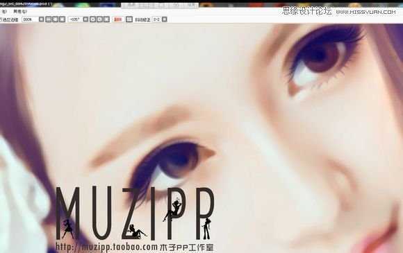 ‘Photoshop结合SAI将美女照片转成唯美手绘效果‘