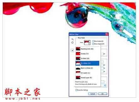 ‘PS教你制造出花瓣上水滴透视效果‘