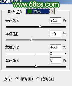 ‘Photoshop调出人物图片光亮的黄绿色‘