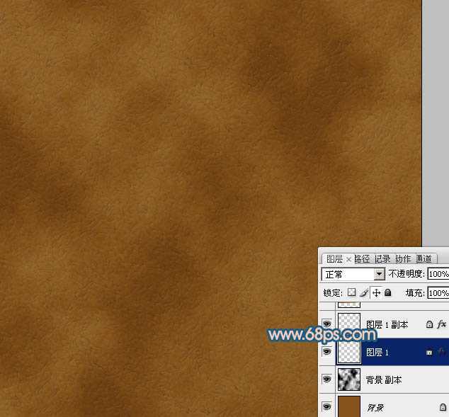 ‘Photoshop设计制作出逼真皮革纹理的褐色皮夹‘