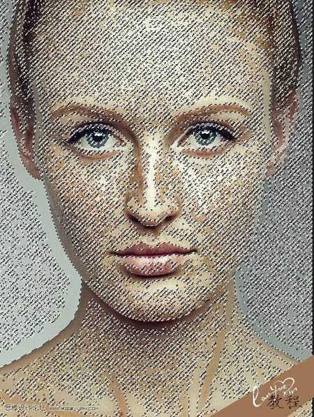 ‘PS利用计算及修复工具快速为多斑点的人物磨皮祛斑‘