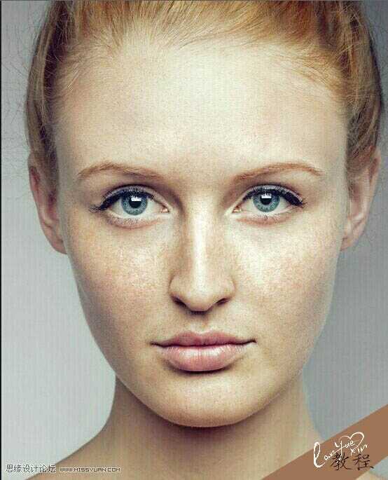 ‘PS利用计算及修复工具快速为多斑点的人物磨皮祛斑‘