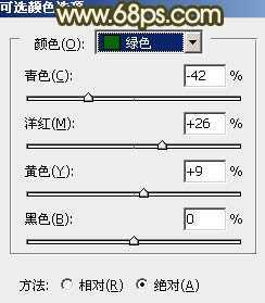 ‘Photoshop将树林婚片增加上柔和的淡黄色效果‘