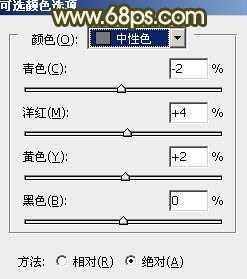 ‘Photoshop将树林婚片增加上柔和的淡黄色效果‘