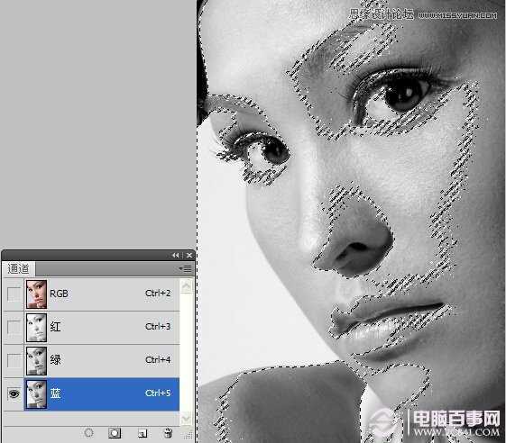 ‘photoshop磨皮教程：给美女头像进行精细磨皮处理‘