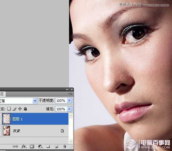 ‘photoshop磨皮教程：给美女头像进行精细磨皮处理‘