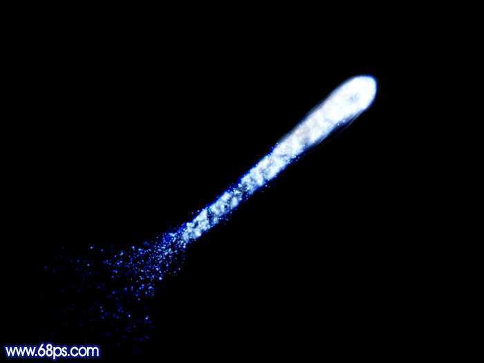 ‘Photoshop设计制作漂亮的蓝色发散流星‘