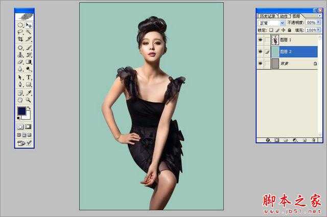 ‘photoshop为美女图片调制出个性时尚商业照片特效‘