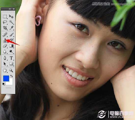 ‘Photoshop调出小清新风格的美女外景人像效果‘