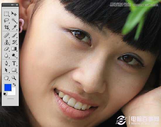 ‘Photoshop调出小清新风格的美女外景人像效果‘