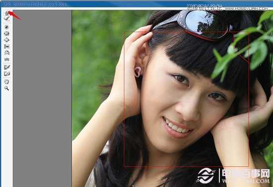 ‘Photoshop调出小清新风格的美女外景人像效果‘