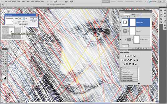 ‘P将美女图片制作成逼真的写实素描风格