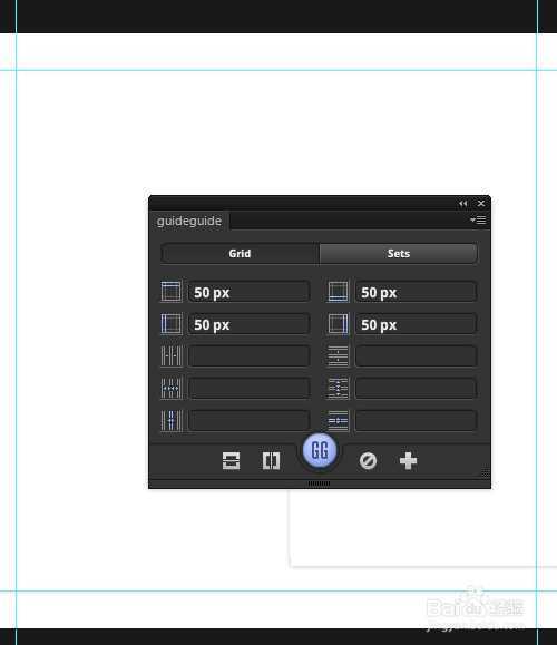 ‘Photoshop安装guidegui辅助线扩展面板插件图文教程‘