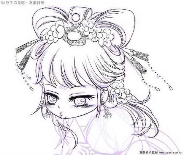 ‘photoshop打造可爱的刁蛮公主卡通漫画‘