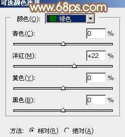 ‘Photoshop为花丛中的美女加上甜美的淡粉色‘