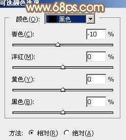 ‘Photoshop为花丛中的美女加上甜美的淡粉色‘