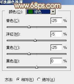 ‘Photoshop为花丛中的美女加上甜美的淡粉色‘