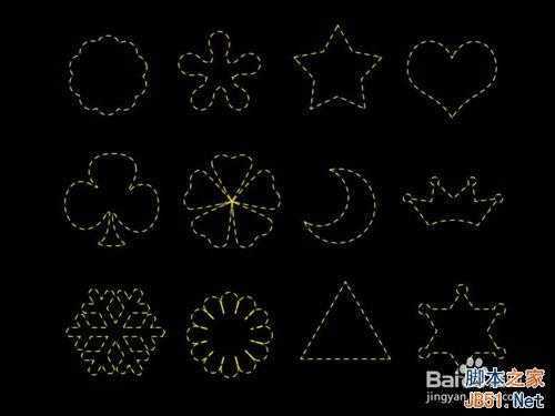 ‘怎样用PS画出虚线?用PS画出不规则虚线效果‘