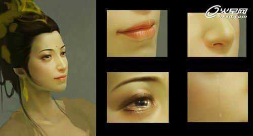 ‘Photoshop绘制出细腻佛道角色插画教程‘