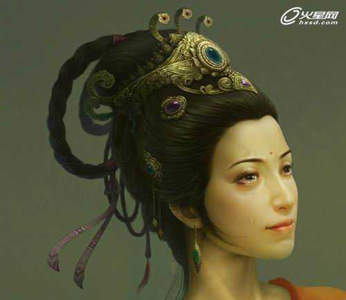 ‘Photoshop绘制出细腻佛道角色插画教程‘
