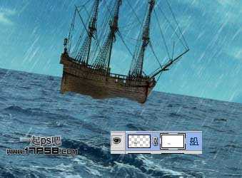 ‘photoshop合成神话飞龙火烧商船壁纸效果‘