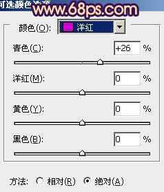 ‘Photoshop为树林人物图片调制出灿烂的青黄阳光色效果‘