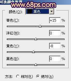 ‘Photoshop为树林人物图片调制出灿烂的青黄阳光色效果‘