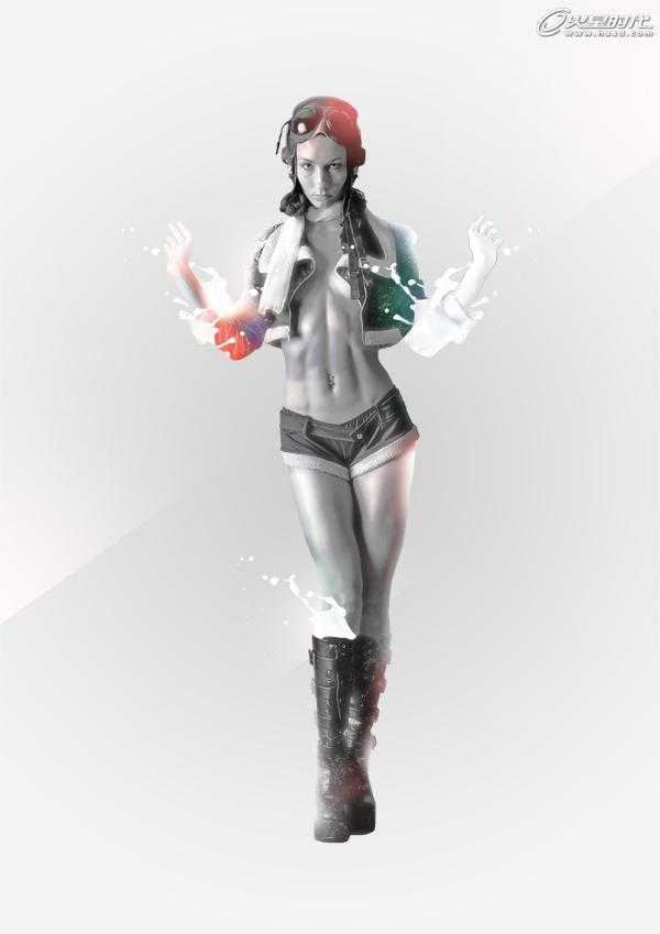 ‘photoshop合成潮流风格真人艺术插画‘
