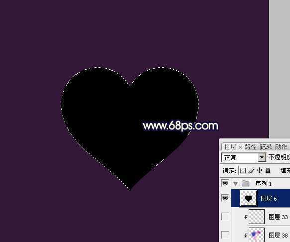 ‘Photoshop制作出漂亮的彩带立体感心形效果‘
