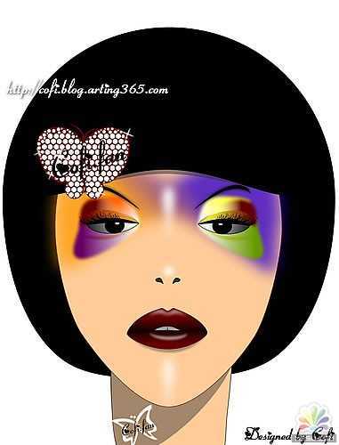 用Fireworks打造的脸部特写