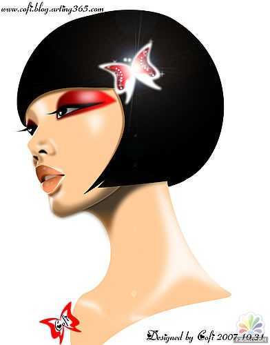 用Fireworks打造的脸部特写