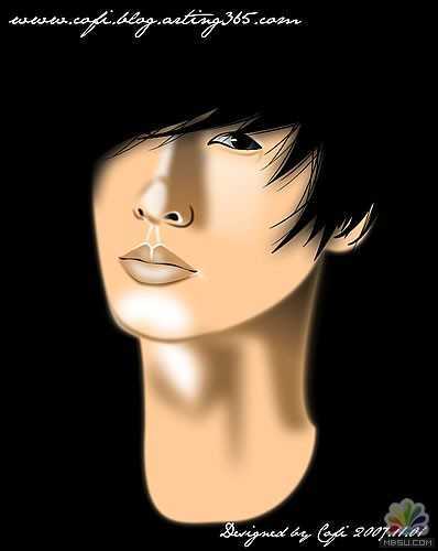 用Fireworks打造的脸部特写